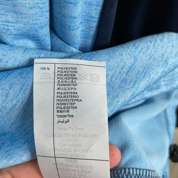 Macron 1/4 zip pullover shirt top activewear blue colorblock Men's size XXL - Picture 8 of 8